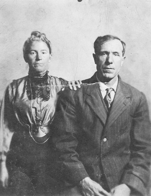 Dora Frances (Cole) Hough and her husband Otto Bertram Hough