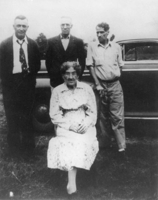 Dutch, Gordon and Leslie Shreffler with their mother Luella (Chandler) Shreffler