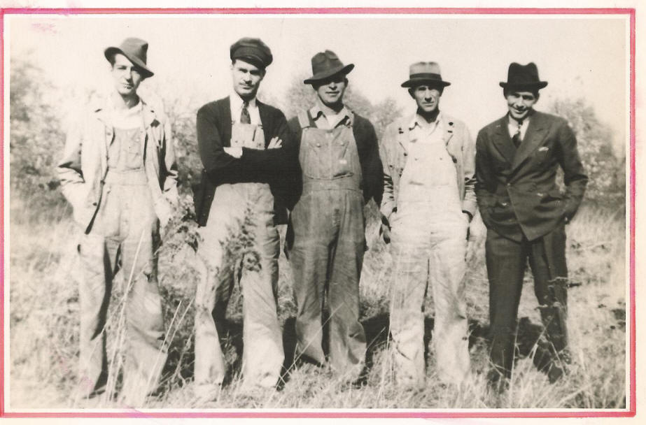 Sullens brothers: Howard, Floyd, Glen, Rolla & Lewie 