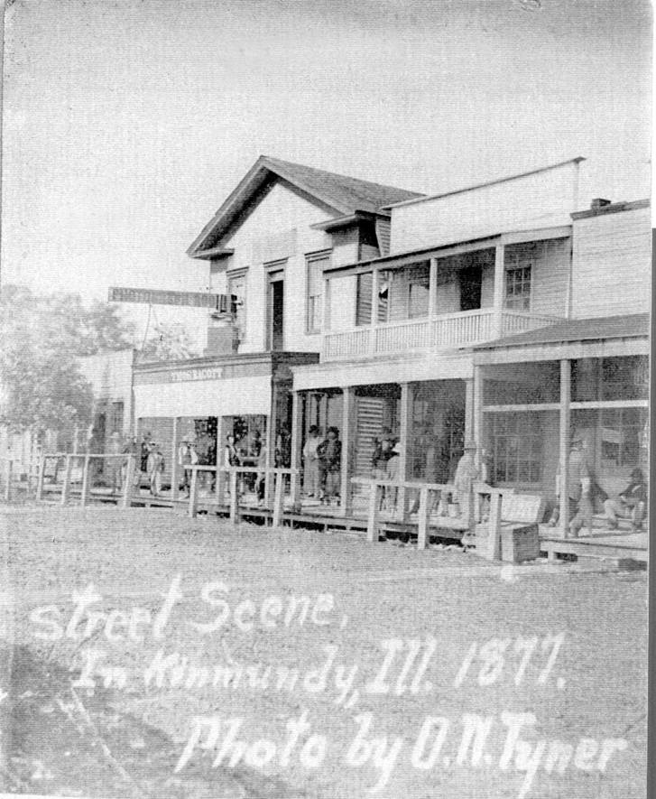 Kinmundy Illinois photo by 1877 by O.N. Tyner