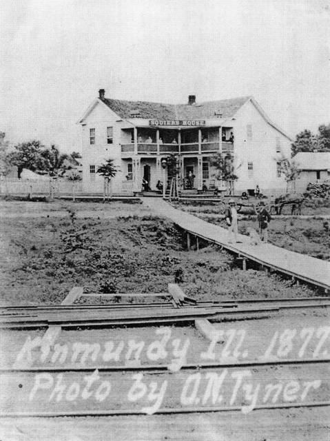 Kinmundy Illinois photo by 1877 by O.N. Tyner Squires House